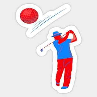 NEON GOLFER Sticker